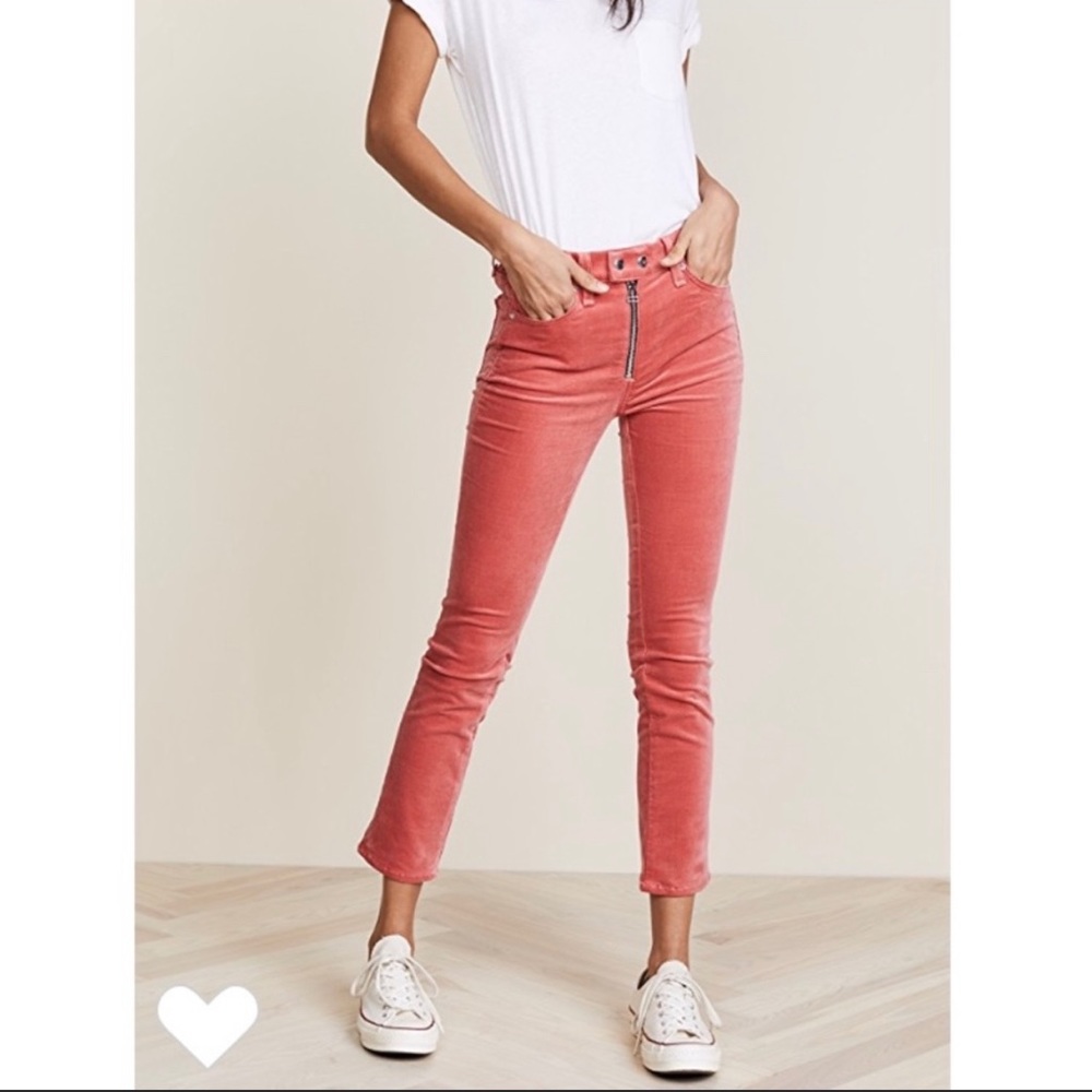 Rag & Bone velvet skinny pants